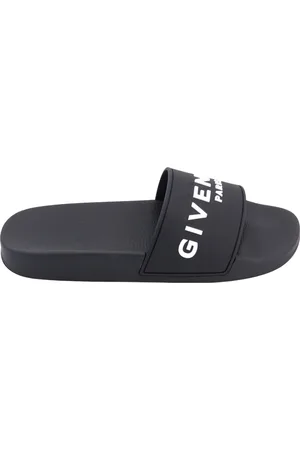 Givenchy Sko, Herre, Sort, 40 EU, Uld, Sort Logo Sandaler Gummi Sål Italien