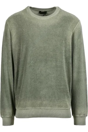 Roberto Collina Strik, Herre, Grøn, XL, Bomuld, Sweater