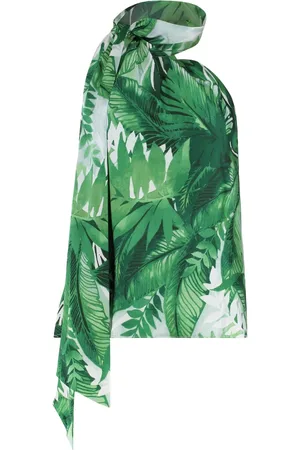 Ralph Lauren Top, Dame, Grøn, M, Satin, Satin bluse