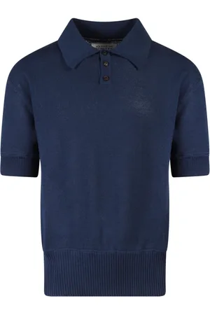 Maison Margiela Top, Herre, Blå, S, Uld, Uldblandet Polo Sweater