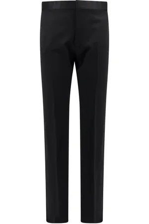 Tom Ford Bukser, Herre, Sort, M, Uld, Sort uldblandingsbukser