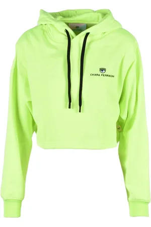 Chiara Ferragni Sweathshirts & Hoodies, Dame, Grøn, M, Bomuld, Mode Sweatshirt 80% Polyester 20% Bomuld