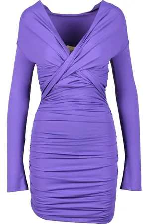ANIYE BY Kjole, Dame, Lilla, M, Kort Jersey Kjole