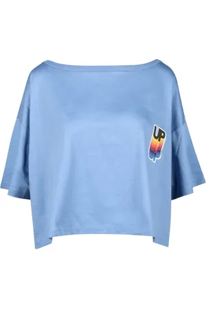 Douuod Woman Top, Dame, Blå, S, Bomuld, Bomuld T-shirt