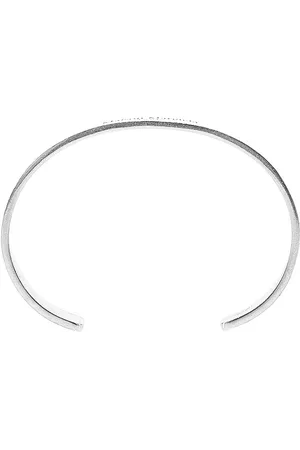 Maison Margiela Tilbehør, Dame, Grå, ONE SIZE, Elegant Metalarmb?nd