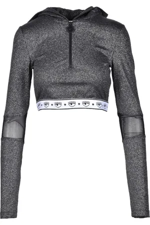 Chiara Ferragni Sweathshirts & Hoodies, Dame, Grå, L, Uld, Top med 87% akryl, 13% elastan