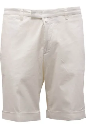 Briglia 1949 Shorts, Herre, Hvid, L, Bomuld, Off Tekstureret Bomuld Bermuda Shorts