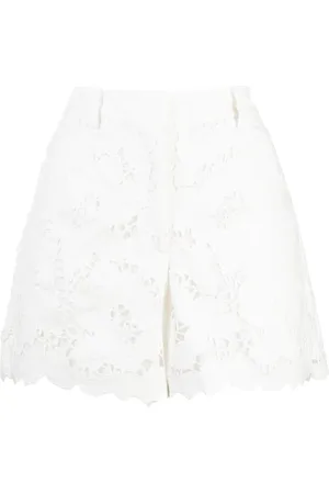 Self-Portrait Shorts, Dame, Hvid, 2XS, Bomuld, Shorts