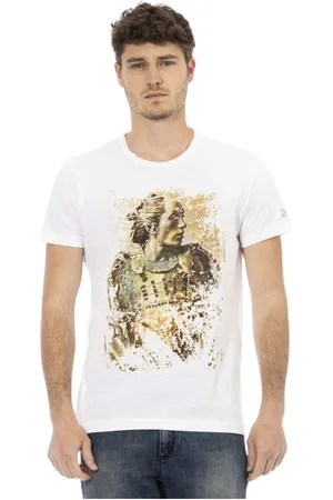 Trussardi Top, Herre, Hvid, M, Action T-shirt med rund halsudskæring