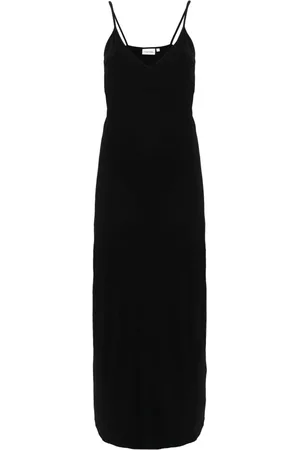 Calvin Klein Kjole, Dame, Sort, S, Nylon, Sort Maxi Slip Kjole