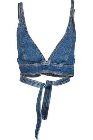 Etro Top, Dame, Blå, S, Bomuld, Bomuld Top