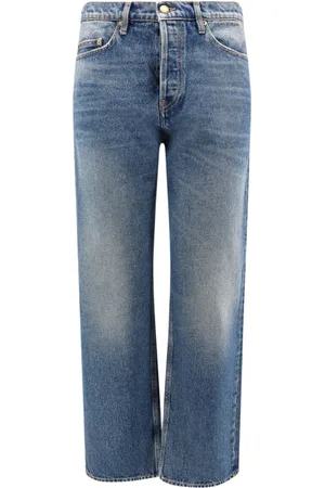Golden Goose Jeans, Herre, Blå, W34, Bomuld, Blå Jeans med Stjernedetalje