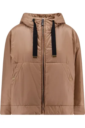 Max Mara Jakke, Dame, Brun, S, Uld, Brun Cube Jakke med Isolerende Teknologi