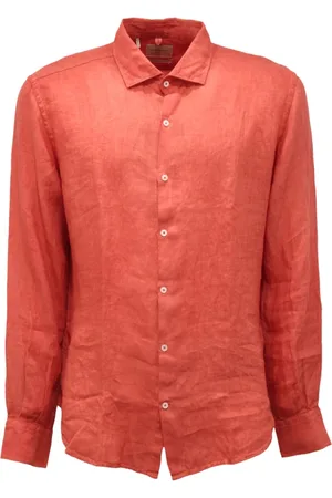 BROOKSFIELD Skjorte, Herre, , L, Linned, Slim Linnedskjorte Made in Italy