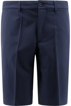 J Lindeberg Shorts, Herre, Blå, W29, Polyester, Blå Shorts med knap og lynlås