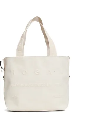 Hogan Taske, Dame, Hvid, ONE SIZE, Læder, Elegant Bianco Håndtaske til Kvinder