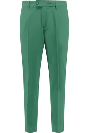 J Lindeberg Bukser, Herre, Grøn, W30, Polyester, Grønne Bukser Lynlås og Knaplukning