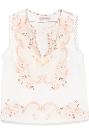 Twin-Set Top, Dame, Flerfarvet, S, MultiColour Top til Kvinder