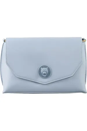 Philipp Plein Taske, Dame, Blå, ONE SIZE, Uld, Stilfuld Flap Devon Skuldertaske