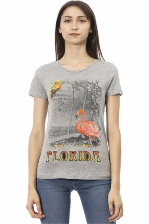 Trussardi Top, Dame, Grå, S, Uld, T-shirts