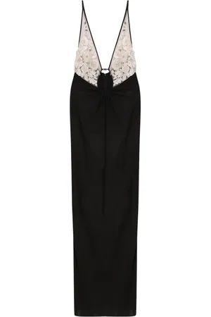 Elisabetta Franchi Kjole, Dame, Sort, XL, Polyester, Sort kjole med metal detalje