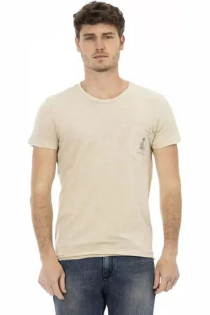 Trussardi Top, Herre, , XL, Bomuld, Brystlomme T-shirt
