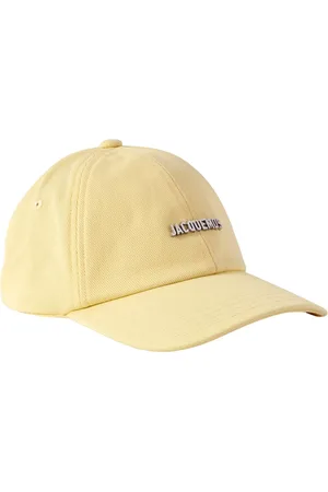 Jacquemus Tilbehør, unisex, Gul, 58 CM, Bomuld, Gul Bomuldskasket La Casquette Gadjo