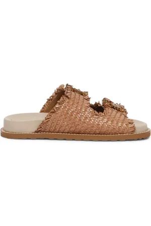 Coral Blue Sko, Dame, Brun, 37 EU, Sandal med juvelspænde