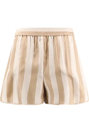 Fendi Shorts, Dame, , XS, Silke Elastisk Talje Bukser