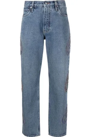 Etro Jeans, Dame, Blå, W30, Bomuld, Straight Jeans