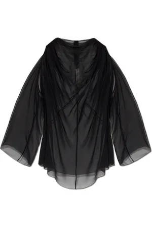 Rick Owens Bluser & Skjorter, Dame, Sort, S, Silke top Claudette