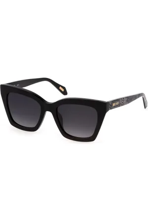 Roberto Cavalli Tilbehør, unisex, Sort, 52 MM, Uld, Stilfulde solbriller med gråtonede linser