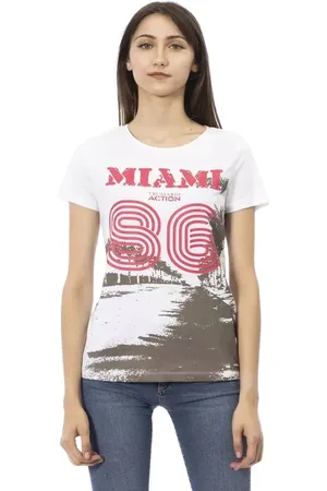 Trussardi Top, Dame, Hvid, XL, Bomuld, Elegant Hvid T-Shirt