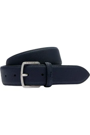 Lacoste Tilbehør, Dame, Blå, ONE SIZE, Læder, Herre Core Collection Bælte Marineblå
