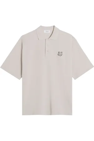 Maison Kitsuné Top, Herre, Grå, XL, Bomuld, Grå T-shirts og Polos med knapper