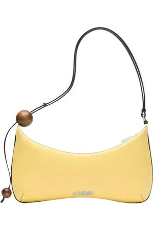 Jacquemus Taske, Dame, Gul, ONE SIZE, Læder, Gul Læder Grand Bisou Taske