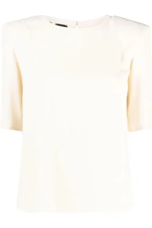 Pinko Top, Dame, Hvid, 2XS, Uld, Hvid Elegant Bluse til Kvinder