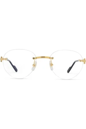 Cartier Tilbehør, unisex, Gul, 52 MM, Uld, Stilfulde Briller