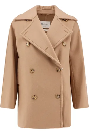 Max Mara Frakke, Dame, , 2XS, Uld, Uld Kashmir Dobbeltbrystet Frakke