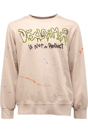 DISCLAIMER Sweathshirts & Hoodies, Herre, , M, Uld, Stone Wash Safari Sweater