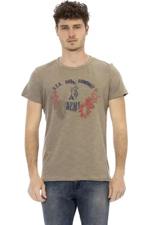 Trussardi Top, Herre, Grøn, XL, Bomuld, Chic Grøn Kortærmet Tee