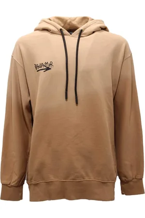 DISCLAIMER Sweathshirts & Hoodies, Herre, Brun, XL, Bomuld, Retro Print Hættetrøje