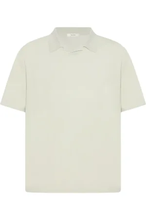 The Row Top, Herre, Hvid, L, Uld, Silkeblandet Polo Top