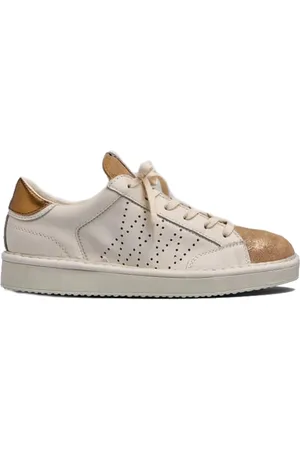 Panchic Sko, Dame, , 37 EU, Ivory Gold Lace-Up Sko