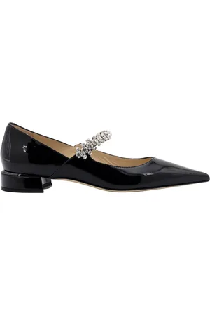 Jimmy Choo Sko, Dame, Sort, 36 1/2 EU, Læder, Sort Læder Pumps med Spids Tå