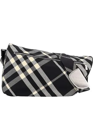 Burberry Taske, Herre, Sort, ONE SIZE, Bomuld, Sort Equestrian Knight Design Crossbody Taske