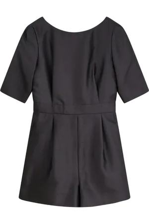 Max Mara Kjole, Dame, Sort, L, Bomuld, Sort Korsrygkjole Lavet i Italien