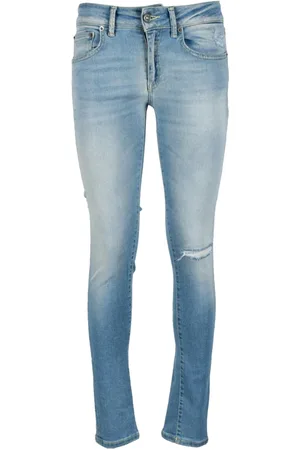 Dondup Jeans, Dame, Blå, W31, Bomuld, Gaia Lynlås Jeans