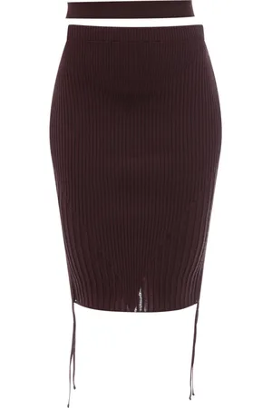 ANDREA ADAMO Nederdel, Dame, Brun, M, Polyester, Pencil Skirts