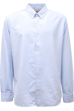 BROOKSFIELD Skjorte, Herre, Blå, 4XL, Flannel skjorte lavet i Italien